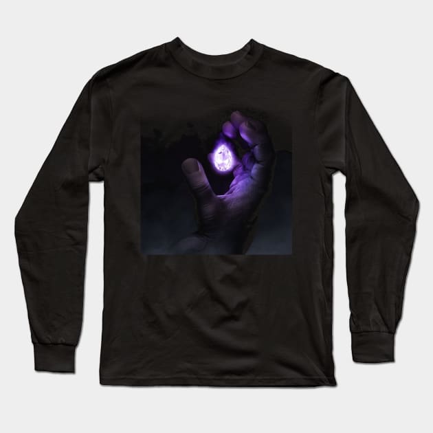 Hulk Infinity Stone Neon Long Sleeve T-Shirt by enchantingants